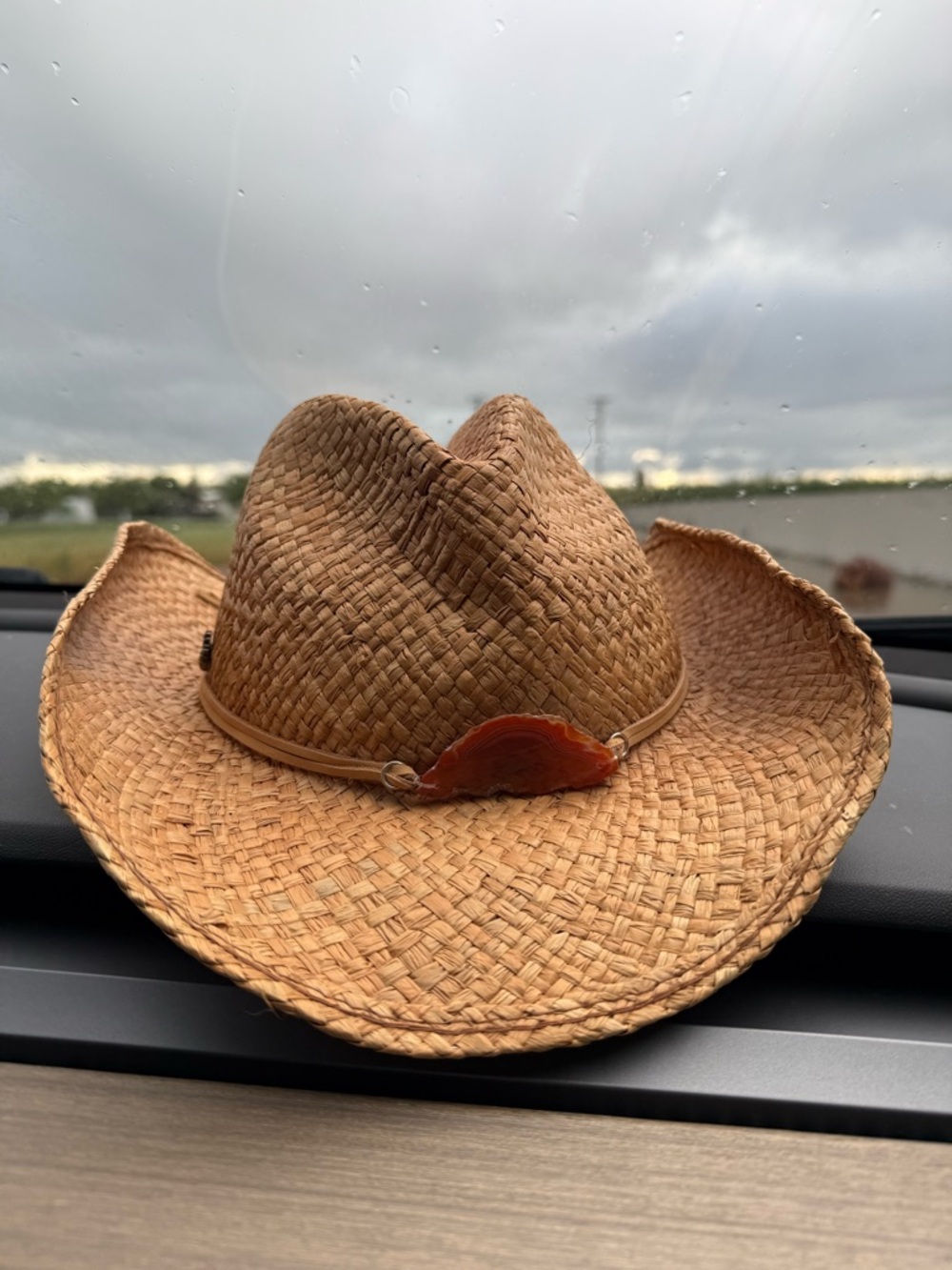 Tommy Bahama zahara raffia  Natural Straw Cowboy Hat nwt western rodeo summer